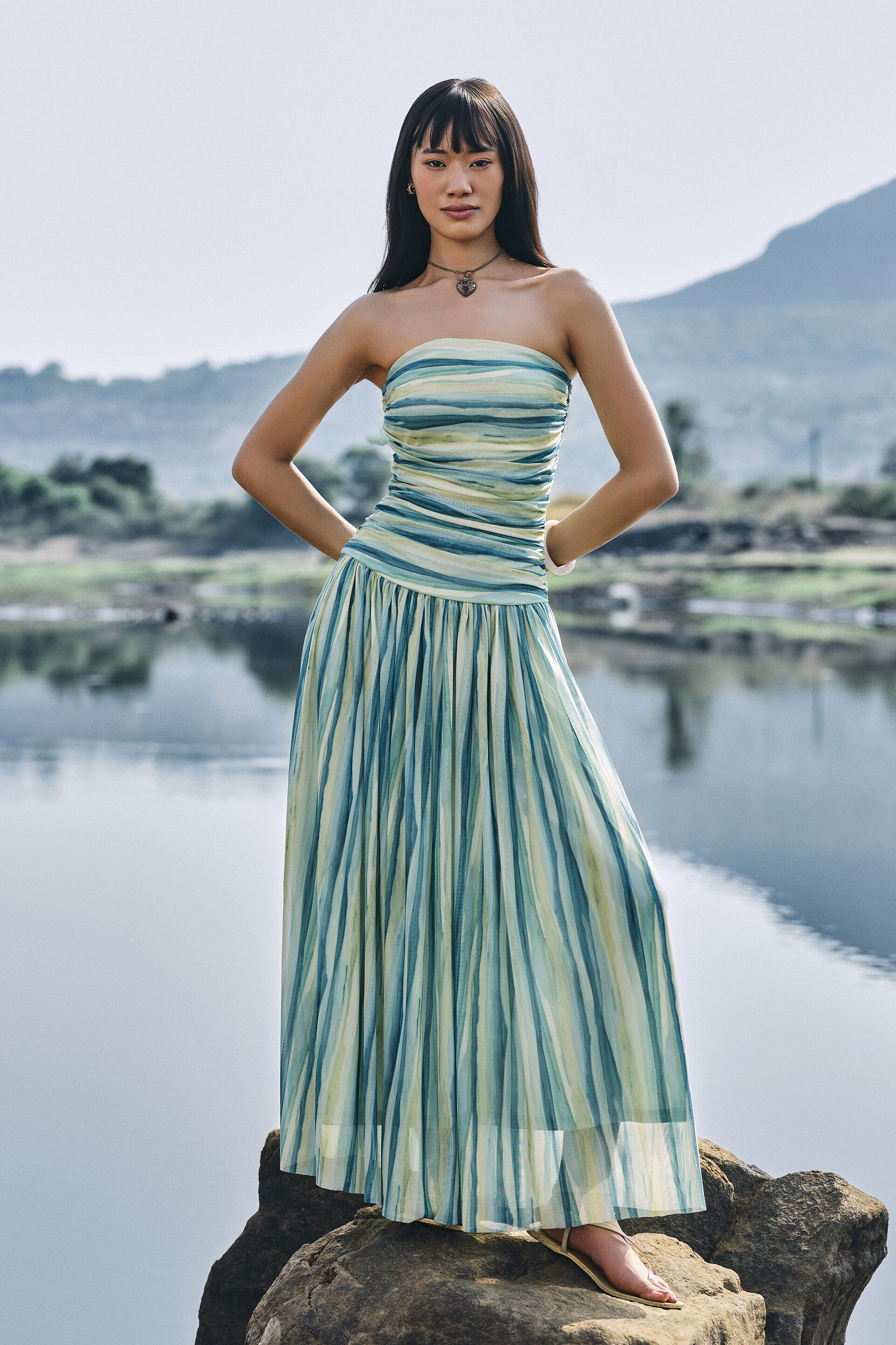 Aquarel Maxi Dress